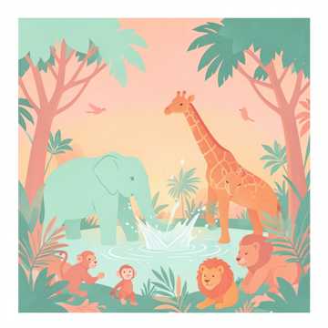 jungle animals go