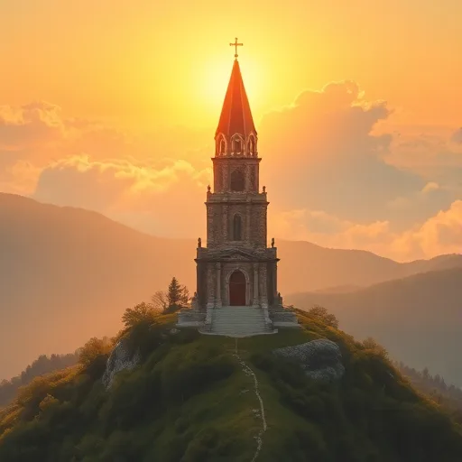 На горе стоит Церковь