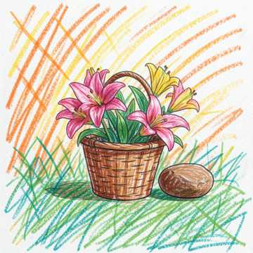 Basket of Lilies