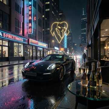 Porsche Neon in Sera