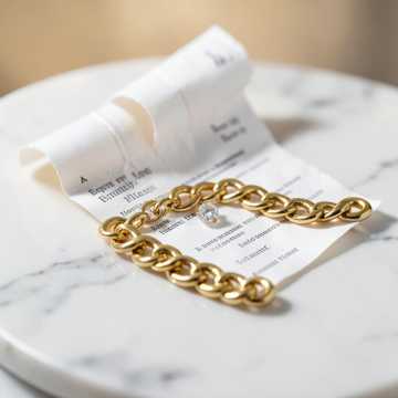 Receipt in Gold Receipt in Gold