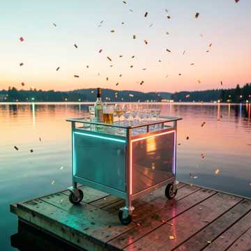 Cocktailchef am See