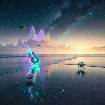 Celestial Ukulele Dreamscape