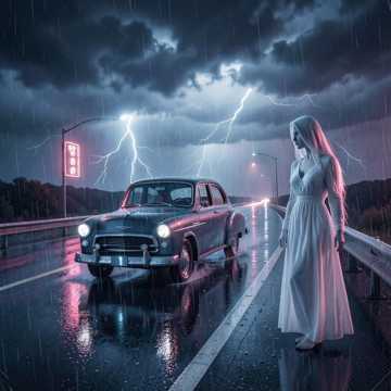 at the wheel
