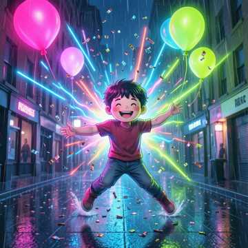Riot of Neon Sparks