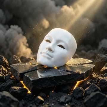 Schmerz der Maske
