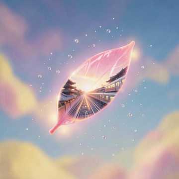Pink Petal Flight