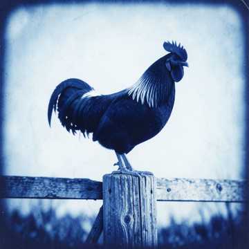 The black rooster