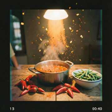 Chili et paillettes