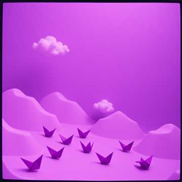 Purple paper people rap