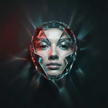 Maske aus Glas