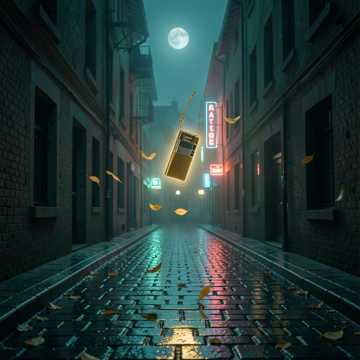 Harmonica Breeze in Moonlit Alley