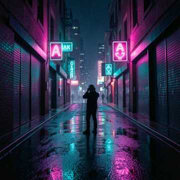 Midnight Echoes of Neon Dreams