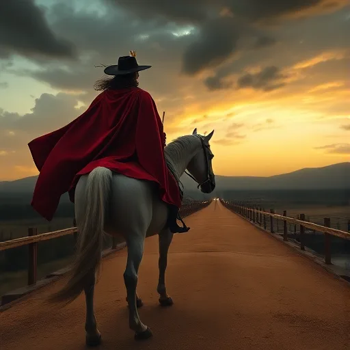 Rider in Crimson