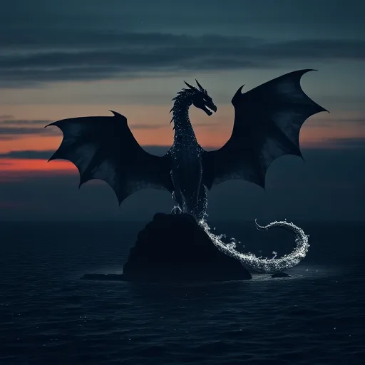Drakens Ljus i Skymningsdämmering