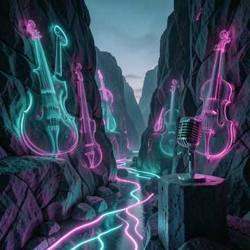 Echoes of Neon Wilderness