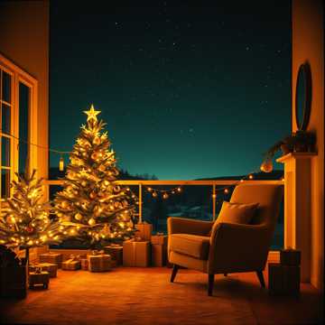 Glühender Tannenbaum