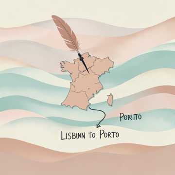 **Perdida no Mapa de Portugal**