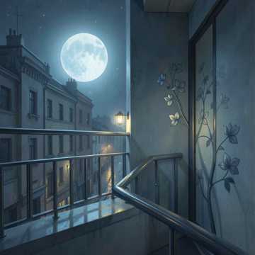 Moon on the Balcony