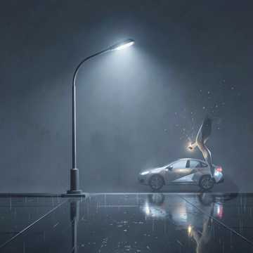 Pluie d'ombre marine