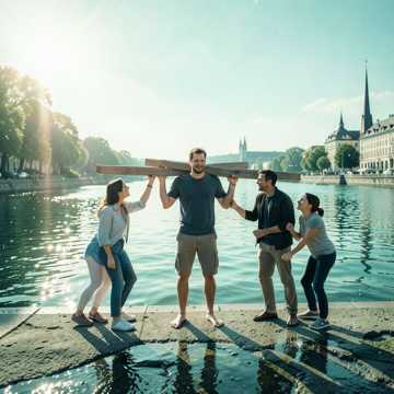 Sebi an der Isar