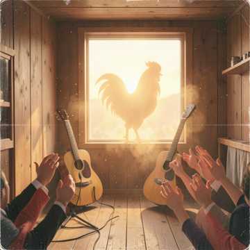 Here Comes the African Rooster