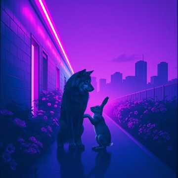 Neonblues der Nacht Neonblues der Nacht