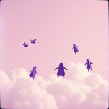 Purple paper people rap