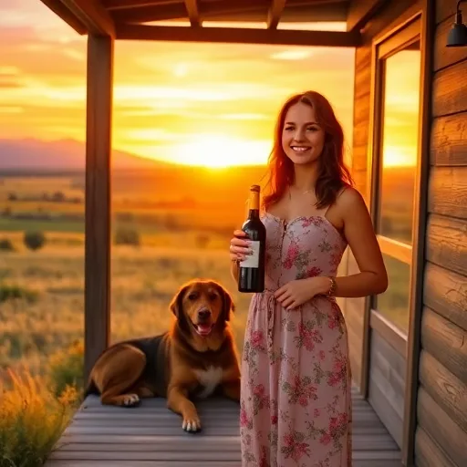 Rooikop Meisie en Haar Wyn