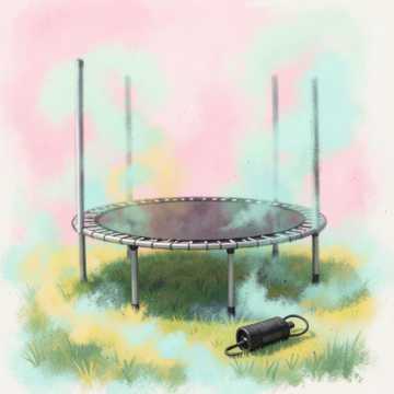 Tom's Building a Trampoline Tom's Building a Trampoline