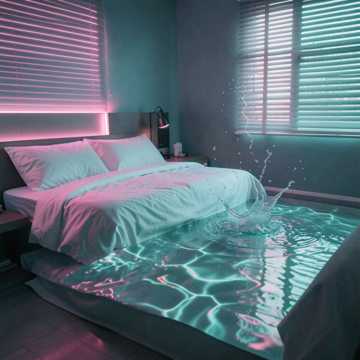 Pool durchs Bett