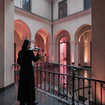 Crimson Balcony