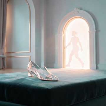 Zapatilla de cristal
