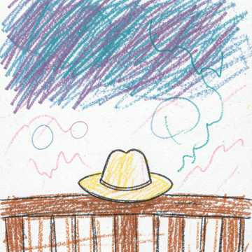 Hat on the Porch