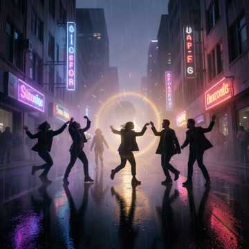 Sous la pluie noire