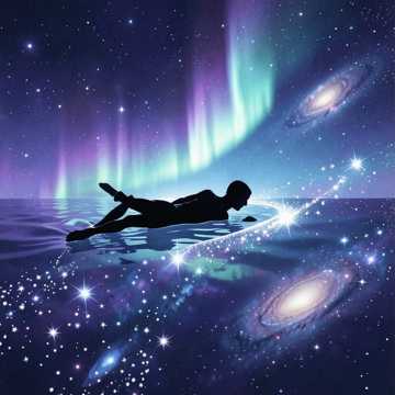 私は宇宙へ歩いていく