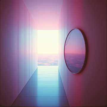 Neon Mirage in the Sky