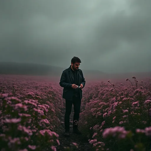 Echoes in a Pink Garden