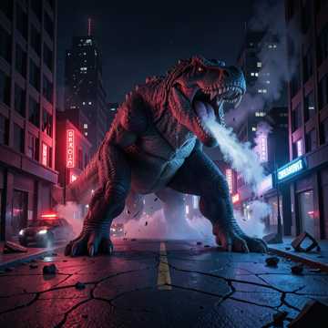 Hues of Godzilla Hues of Godzilla