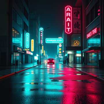 Neon Groove in Midnight City