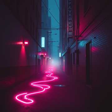 Neon Echoes of Home