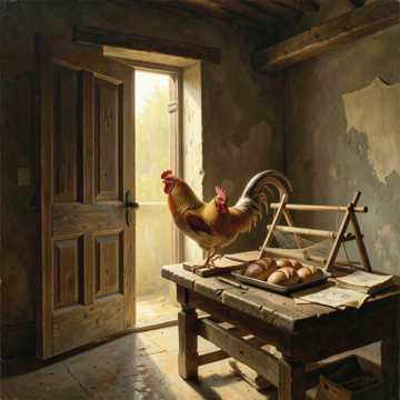 Here Comes the African Rooster