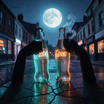 Vamos a pelear  un vaso de refresco