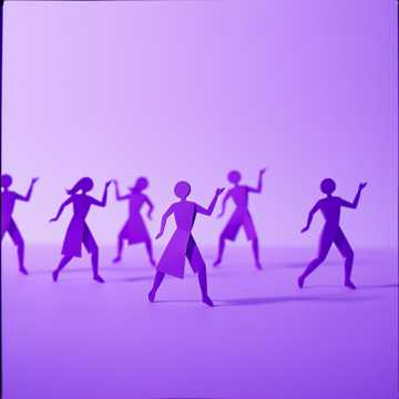 Purple paper people rap