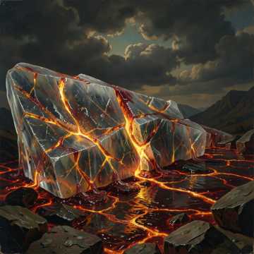 Eis zu Lava