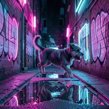 Canine Neon Pulse
