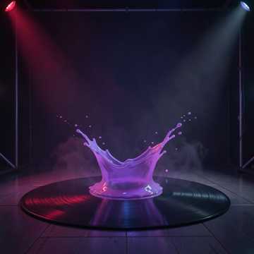 Purple Splash Art Funk