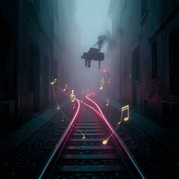 Fog On Trolley Line