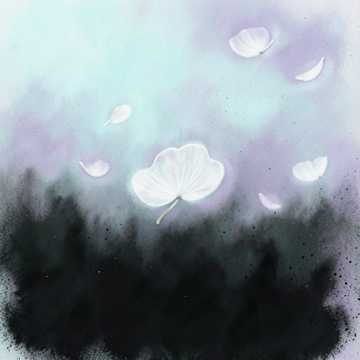 White Petals Falling