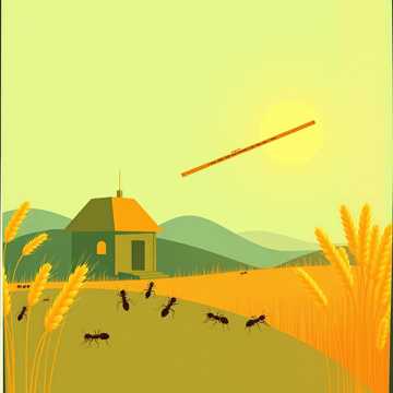 نَمْلَةٌ تَجْمَعُ